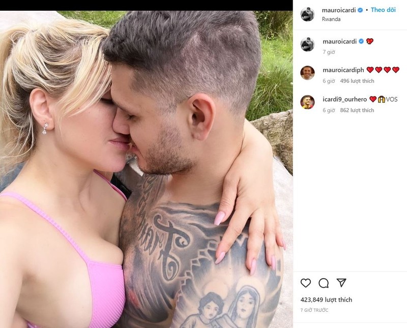 Wanda Nara tai hop Icardi sau mot tuan thong bao ly than?