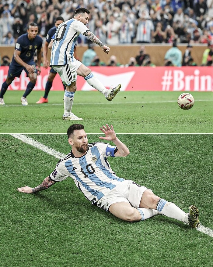 Khoanh khac Messi an mung 