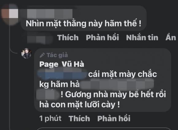 Vu Ha buc xuc dap tra khi bi xuc pham ngoai hinh