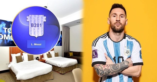 Phong ngu cua Messi tai Qatar bien thanh bao tang