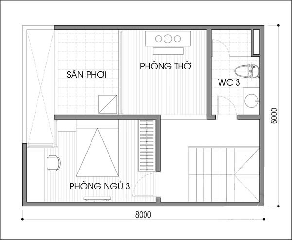 Thiet ke va bo tri noi that nha ong 48m2 du sang va thoang-Hinh-3