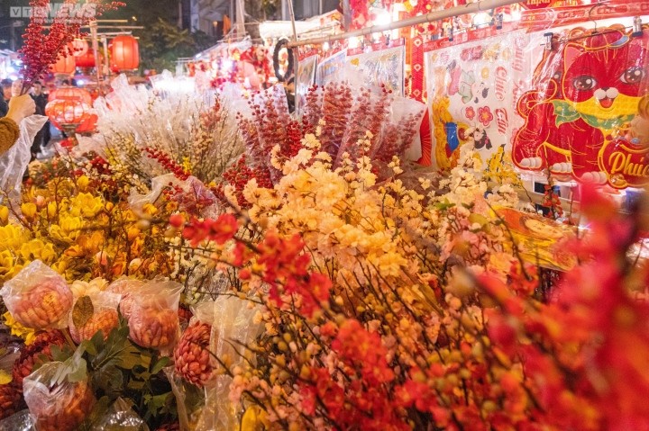 Nguoi Ha Noi sam Tet khuya, pho Hang Ma nhon nhip den dem-Hinh-7