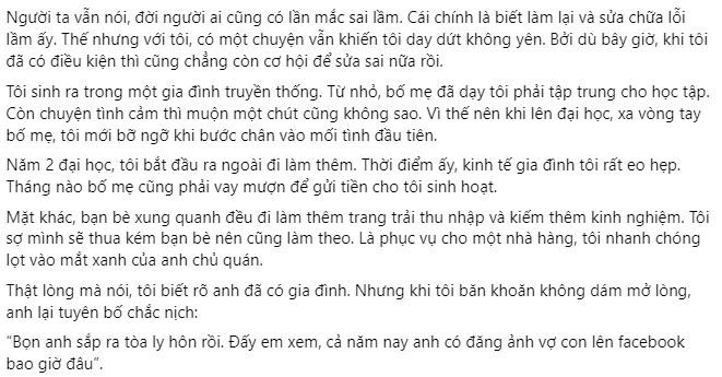 Mang con cho nguoi khac lay tien dong hoc, 3 nam sau me an han