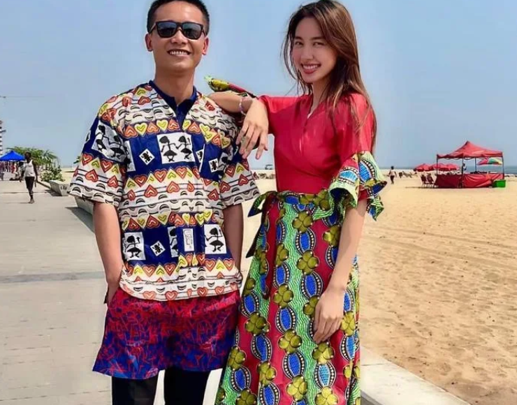 Quang Linh Vlog va Thuy Tien khi cham mat nhau, netizen nhiet tinh day thuyen