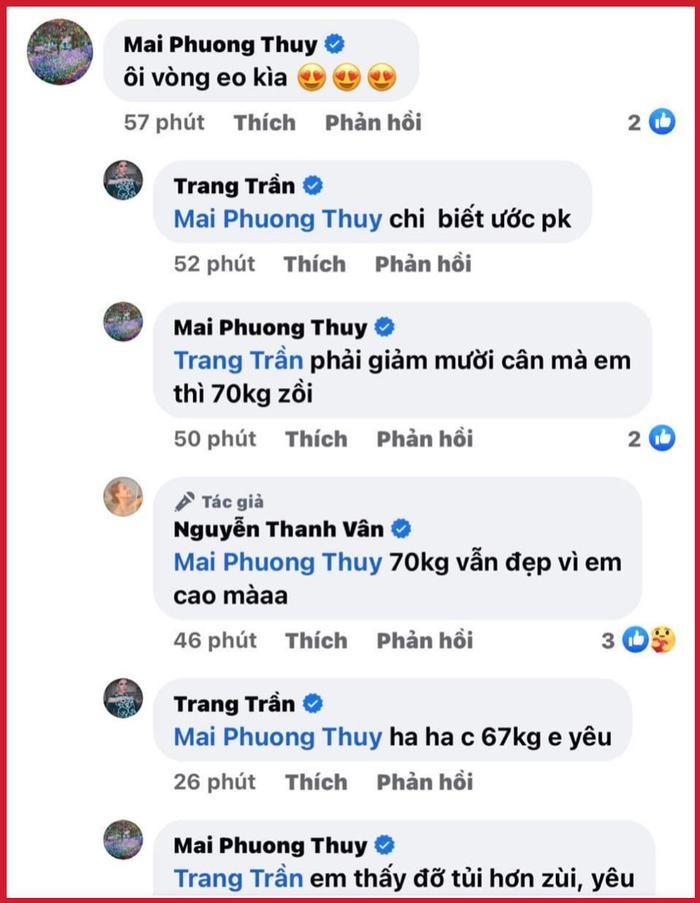 Mai Phuong Thuy tiet lo can nang sau khi lo than hinh kem thon