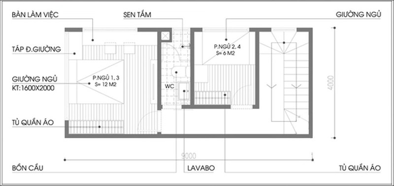 Nha ong nho voi dien tich chi 36m² nhung co den 2 mat thoang-Hinh-3