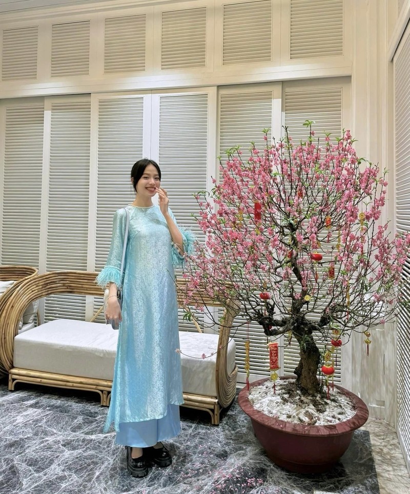 Hoa hau Tieu Vy, Thanh Thuy mac ao dai du xuan-Hinh-3