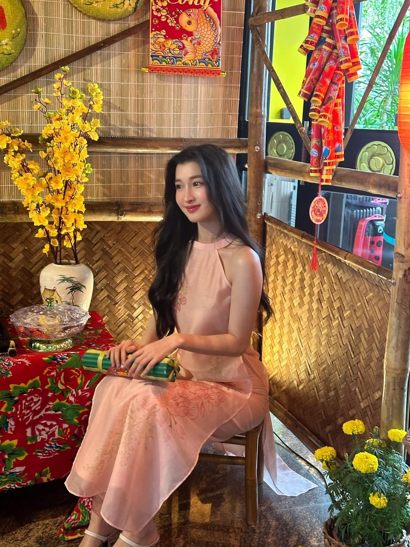 Hoa hau Tieu Vy, Thanh Thuy mac ao dai du xuan-Hinh-8