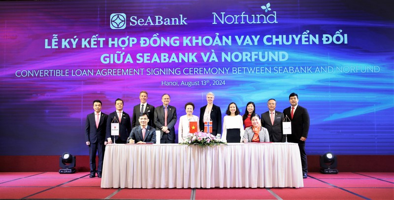 SeABank va Norfund ky ket Hop dong khoan vay chuyen doi tri gia 30 trieu USD