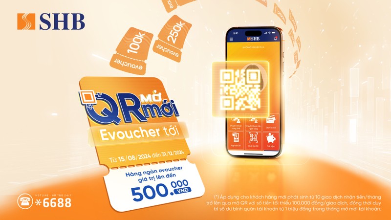 Nhan E-voucher  toi 500.000 VND khi nhan tien qua QRCode SHB-Hinh-2