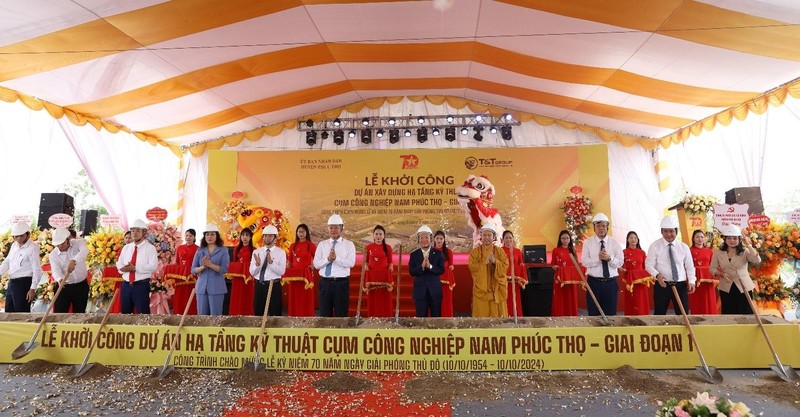 T&T Group khoi cong Cum cong nghiep lon nhat Ha Noi