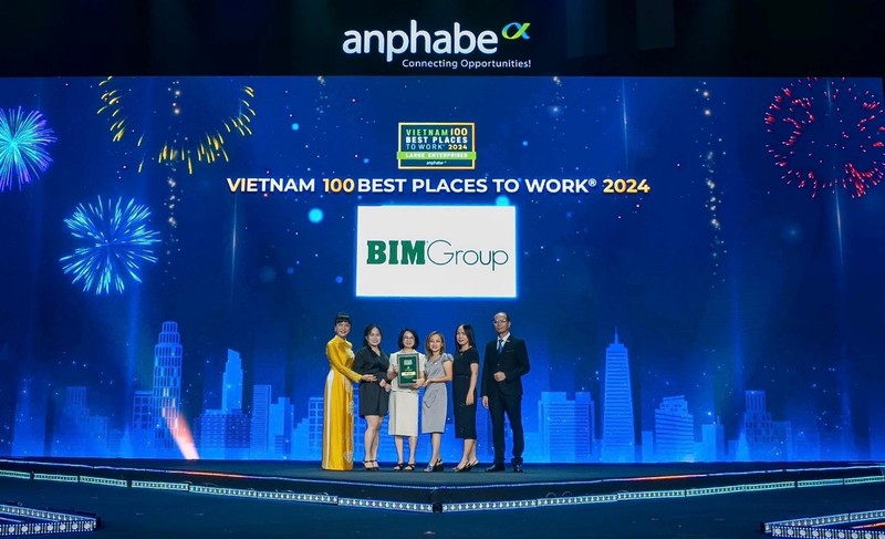 BIM Group duoc vinh danh Top 100 noi lam viec tot nhat Viet Nam