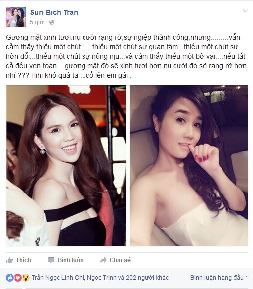 Ngoc Trinh muon co danh phan voi nguoi tinh dai gia giau mat?