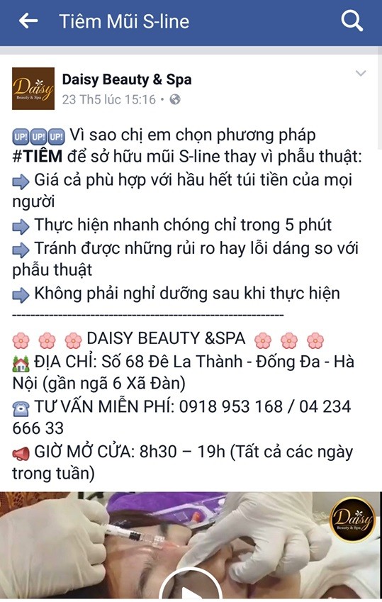 Tham my Daisy Beauty&Spa: Quang cao sai su that lua doi khach hang?-Hinh-2
