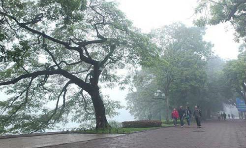 Khong khi lanh tran ve, nhiet do Ha Noi giam sau