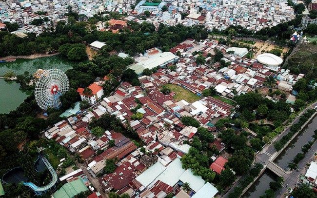 Quy hoach khu phuc hop Dam Sen thanh chung cu, khach san, van phong