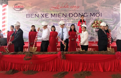 Khoi cong ben xe Mien Dong moi o cua ngo Sai Gon