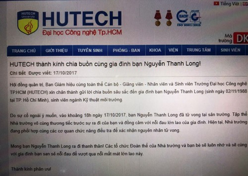 Dai hoc HUTECH xac nhan nam sinh vien chet do su co-Hinh-3