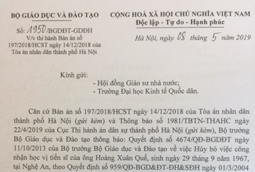 Khoi phuc hoc ham, hoc vi cua ong Hoang Xuan Que