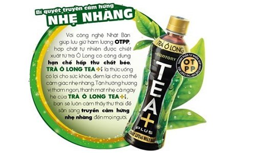 Boc tran tra O long Tea+ Plus cua Pepsi nguyen lieu Trung Quoc