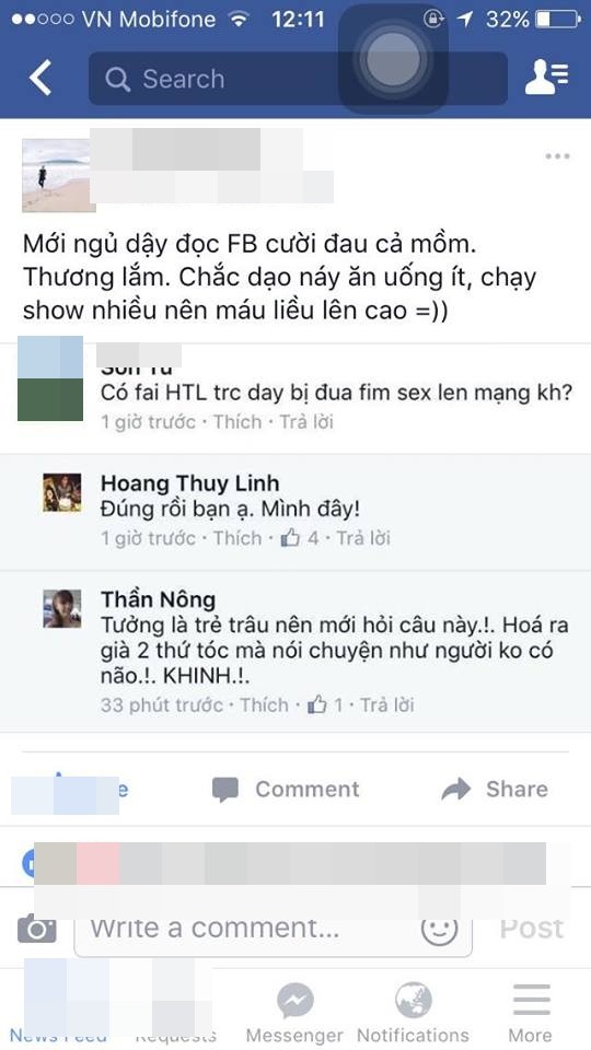 Ban trai len tieng ve scandal qua khu cua Hoang Thuy Linh