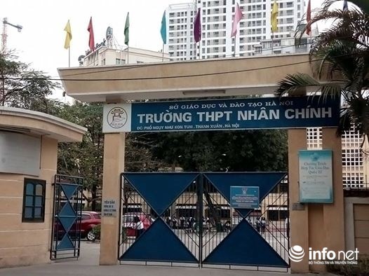 Truong THPT Nhan Chinh: San truong thanh bai do xe-Hinh-3