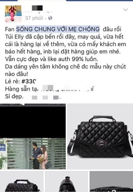 Ban hang tren Facebook an theo phim "Song chung voi me chong"