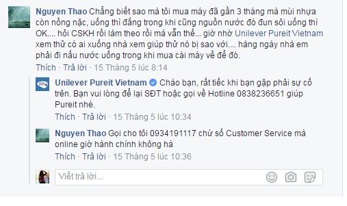 May loc nuoc Unilever Pureit Vietnam co tot nhu quang cao?