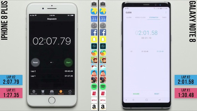 iPhone 8 Plus dua toc do Galaxy Note 8: gay can den phut chot-Hinh-2