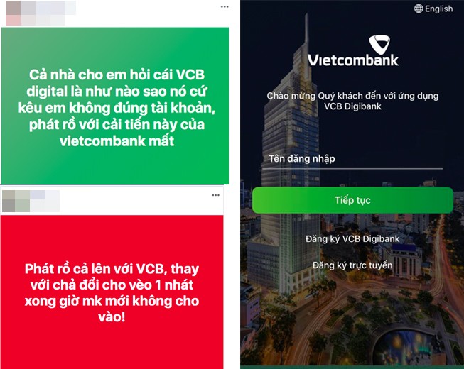 App Vietcombank bat ngo 