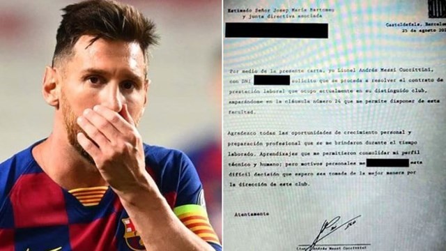 Lo noi dung mat thu phu phang cua Messi gui den Barcelona