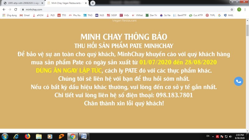 Yeu cau ngung tu 20/8, pate Minh Chay van san xuat den 28/8?-Hinh-3