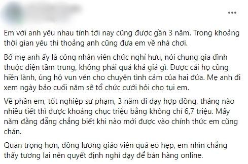 Ban hang online kiem 40 trieu/ thang, co gai van bi nha trai huy hon