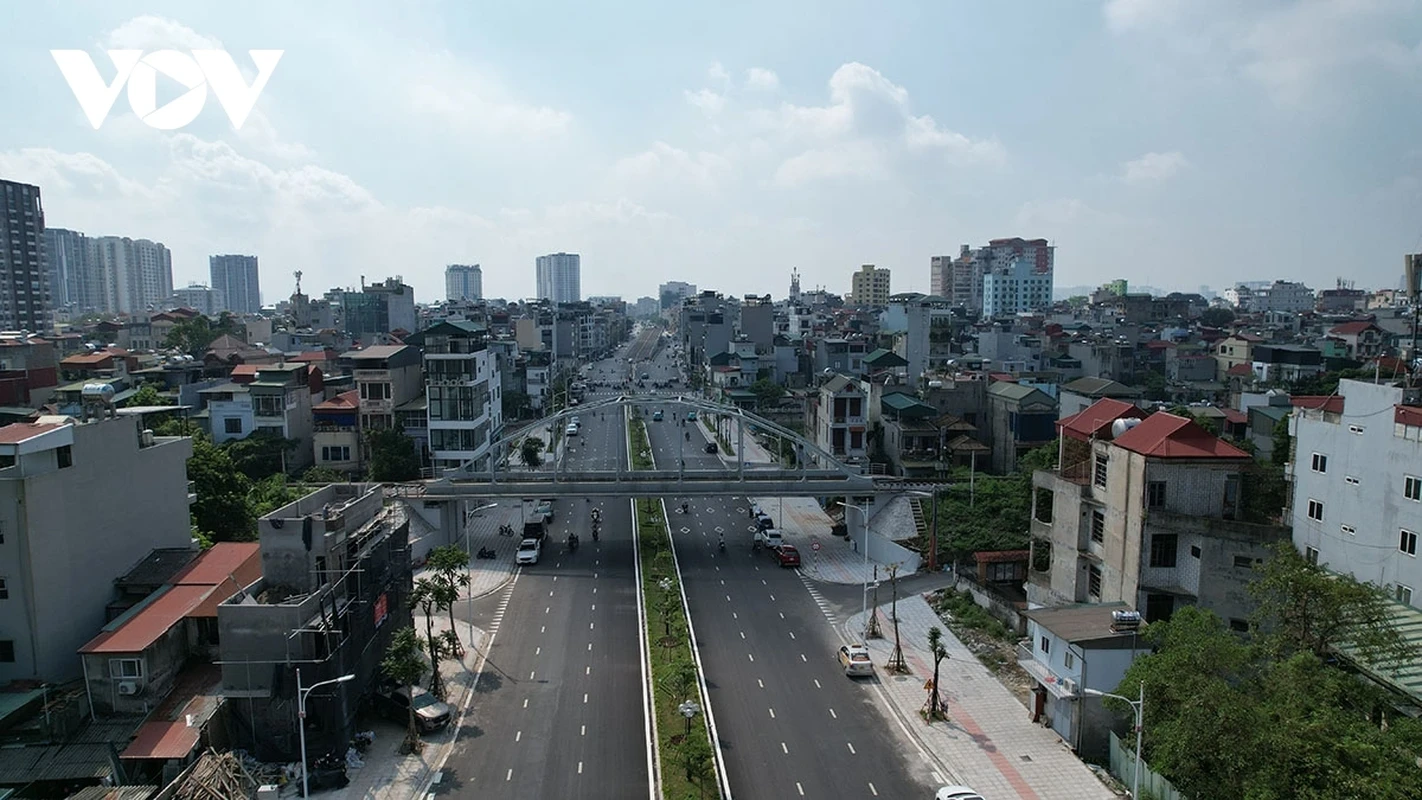 View - 	Toàn cảnh con đường nghìn tỷ sắp khánh thành ở Long Biên Hà Nội