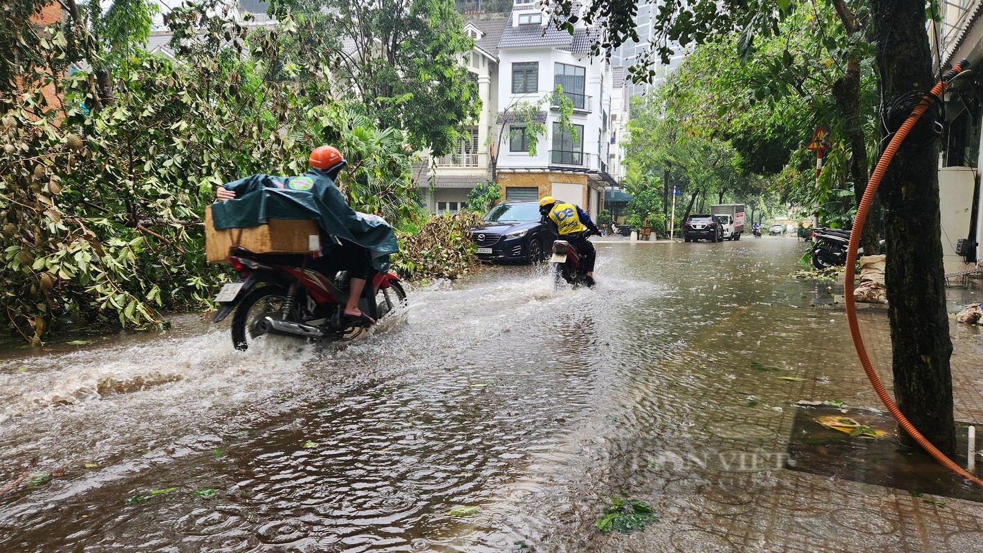 Biet thu trieu USD o khu “nha giau” Ha Noi ngap lut-Hinh-9