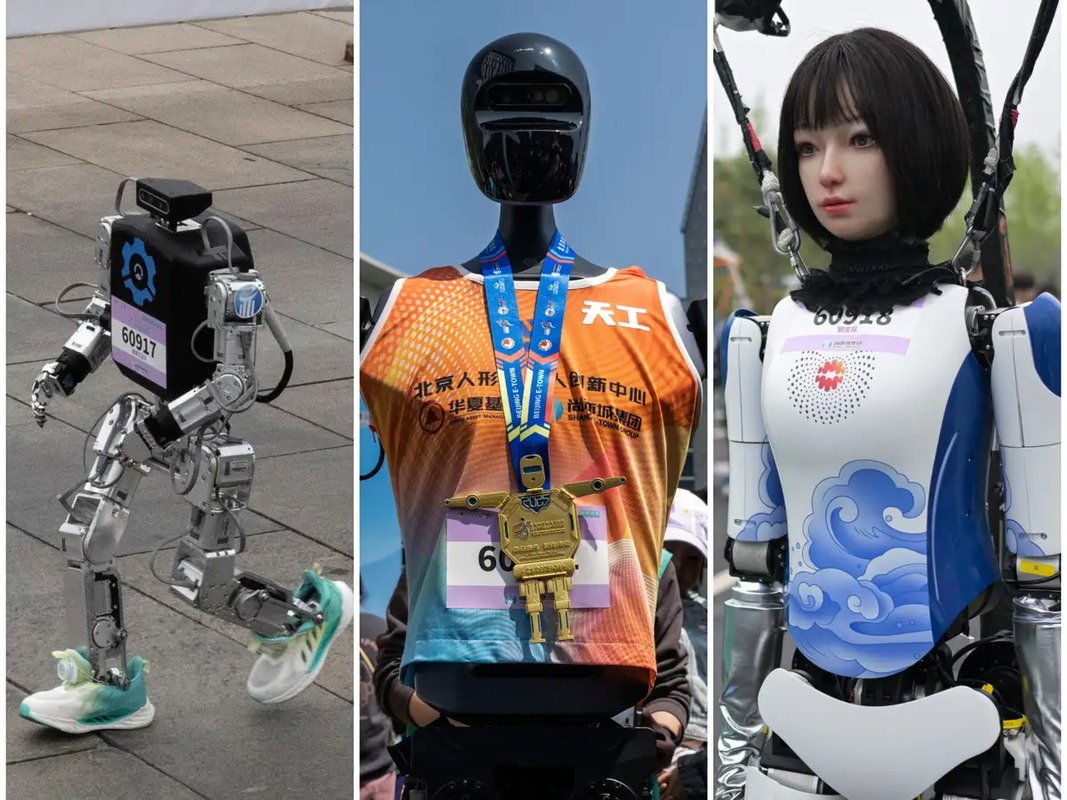 Thu vi hinh anh robot lan dau tien chay dua marathon cung con nguoi