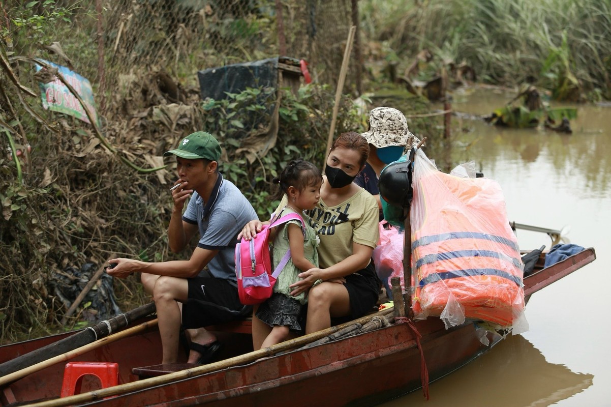 Mua ngap, nguoi dan bai giua song Hong phai di lai bang thuyen-Hinh-4