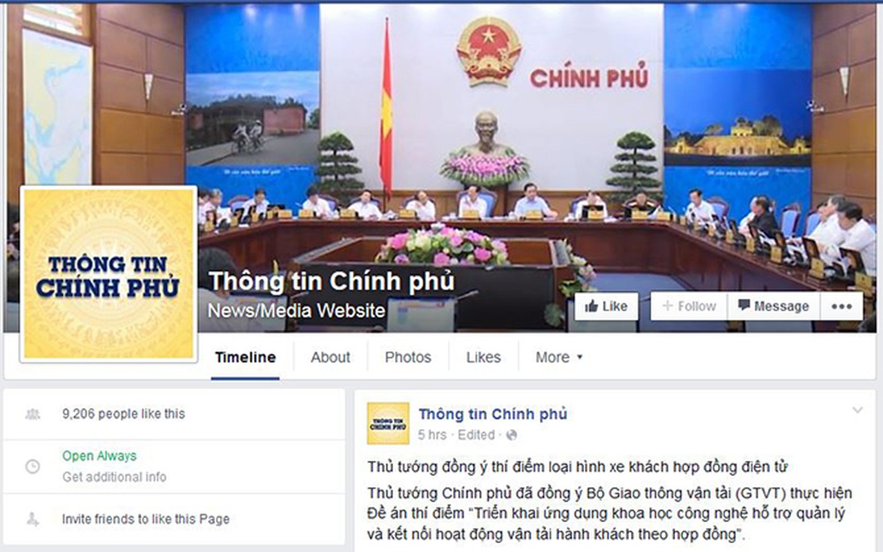 Tran lan trang Facebook gia mao fanpage Chinh phu