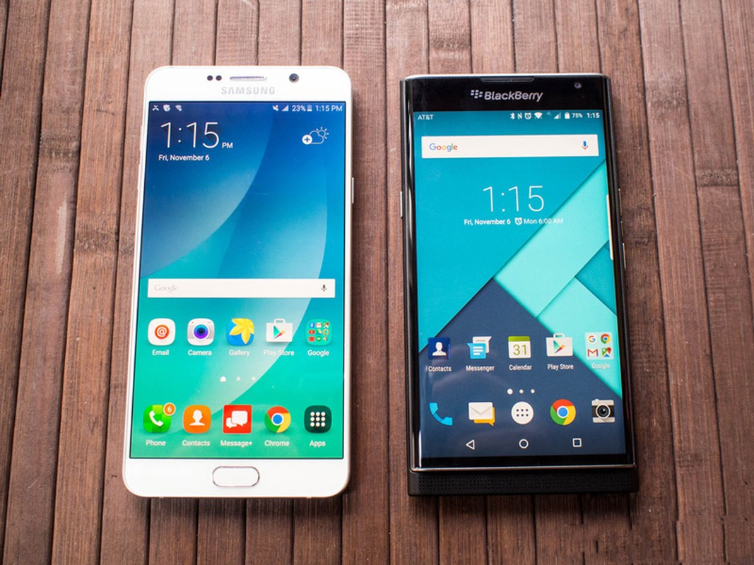 Xem dien thoai BlackBerry Priv do dang voi Galaxy Note 5-Hinh-2