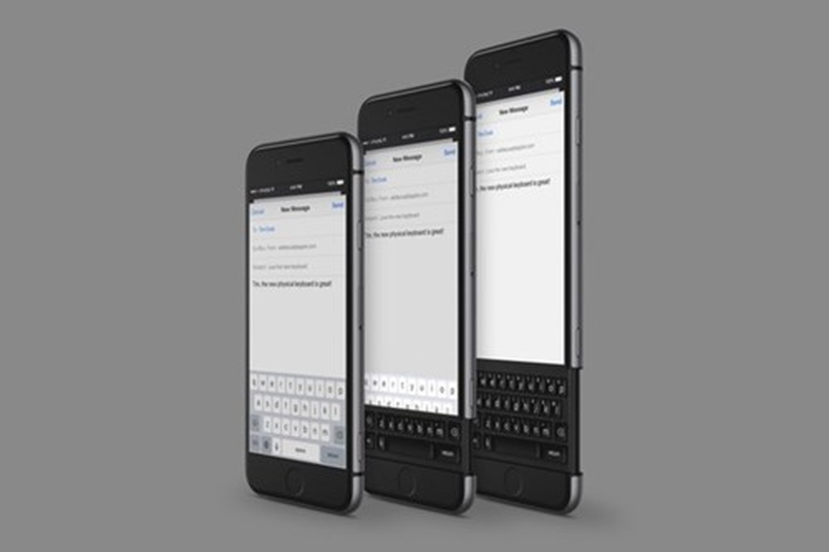 Ngam concept iPhone 7 ban phim QWERTY dang truot kich doc