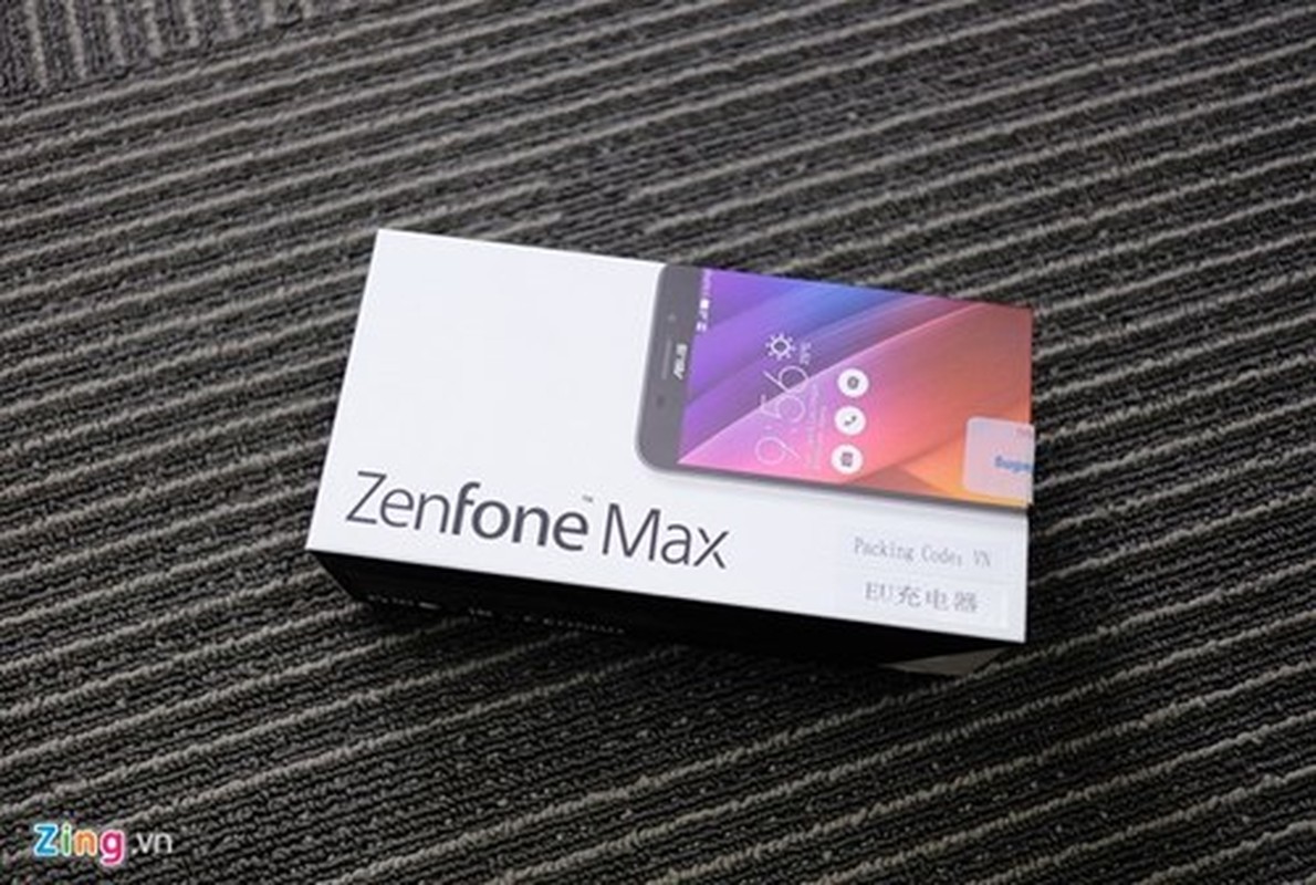 Can canh dien thoai Zenfone Max pin 5.000 mAh o Viet Nam