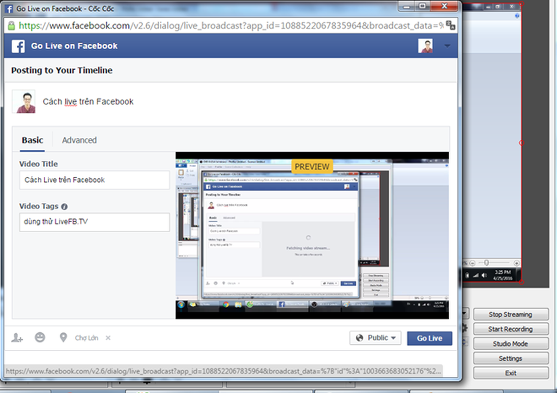 Huong dan cach live video tren Facebook bang may tinh-Hinh-9