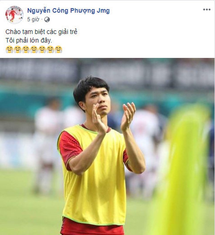 Cong Phuong chia tay xuc dong sau tran thua Olympic UAE