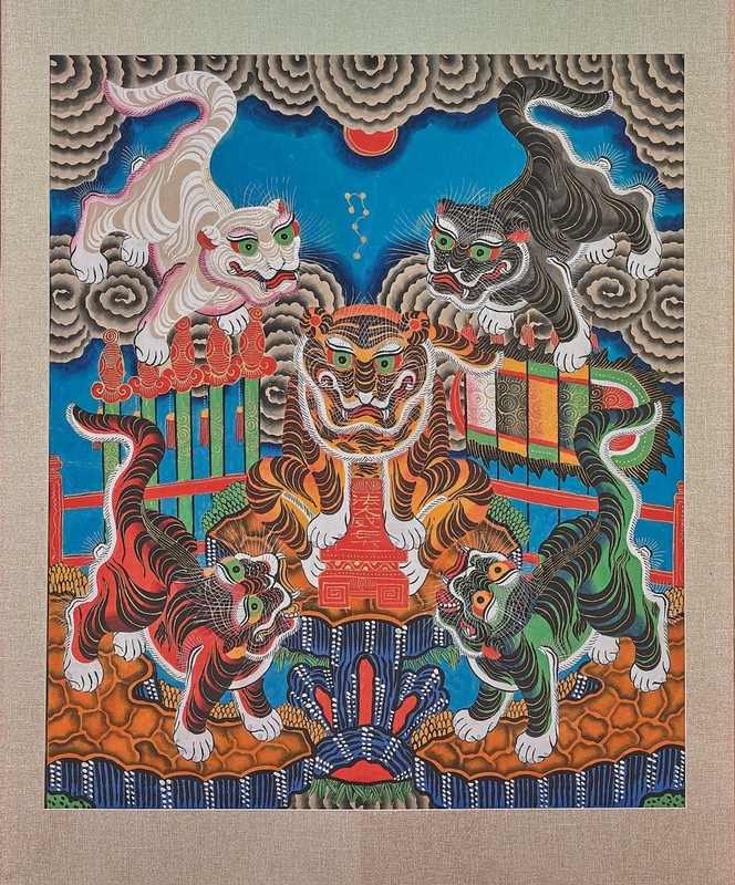 Y nghia tam linh cua Ngu Ho trong tranh dan gian Hang Trong-Hinh-11