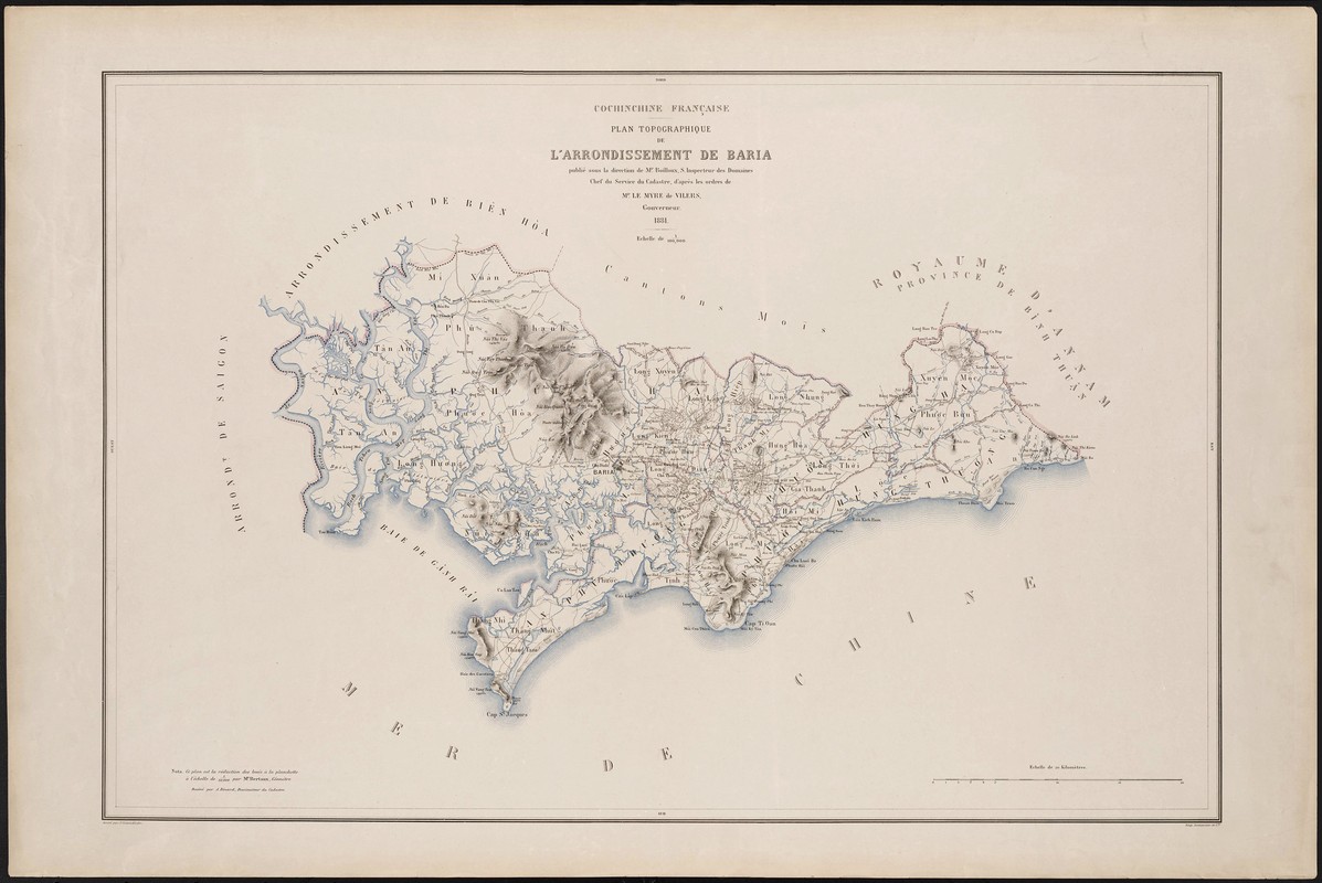 View - 	Loạt bản đồ cực quý về Nam Kỳ Lục tỉnh cuối thế kỷ 19