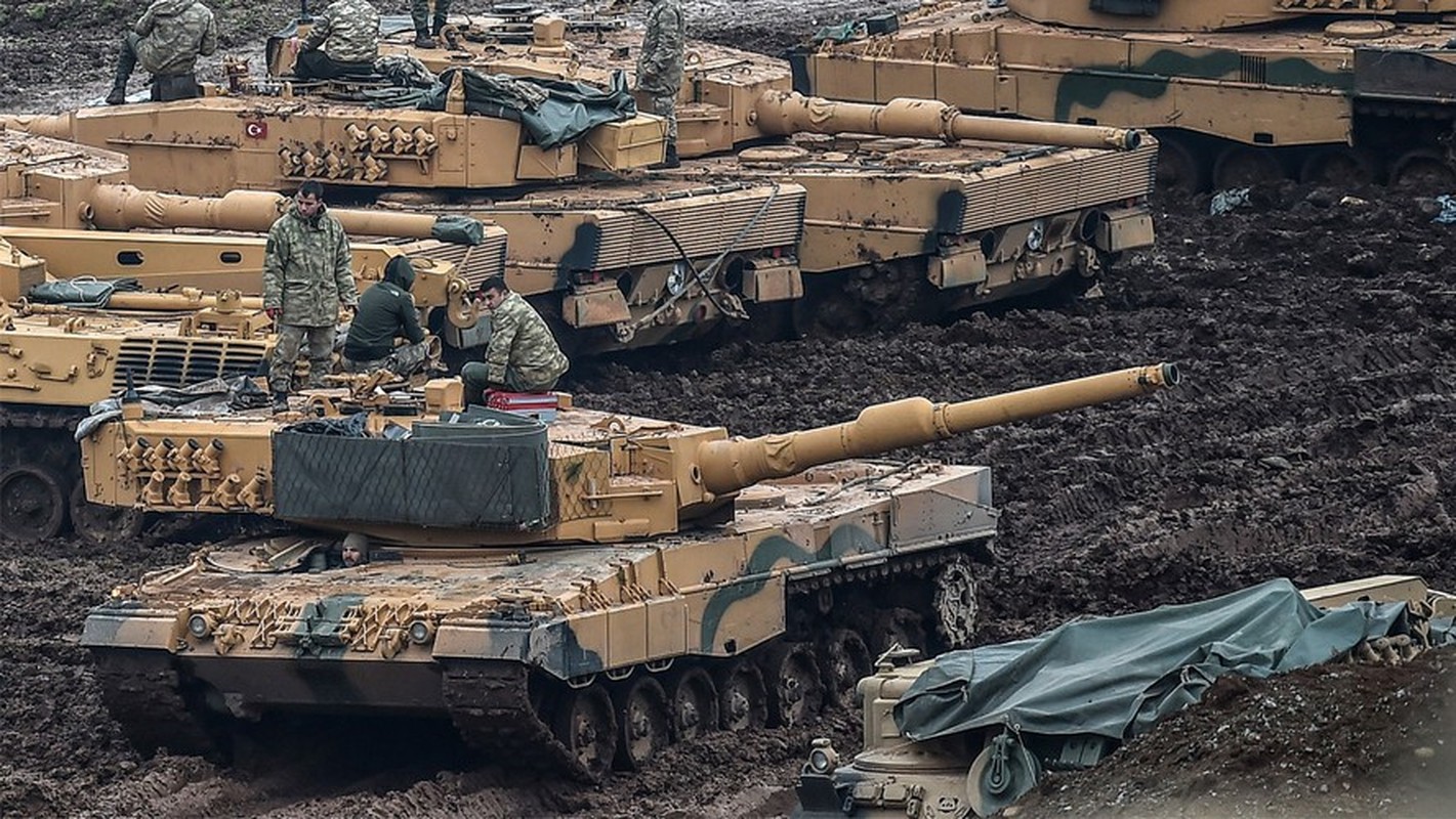 Tho Nhi Ky tung hang loat xe tang Leopard 2A4 vao chien truong Syria-Hinh-12