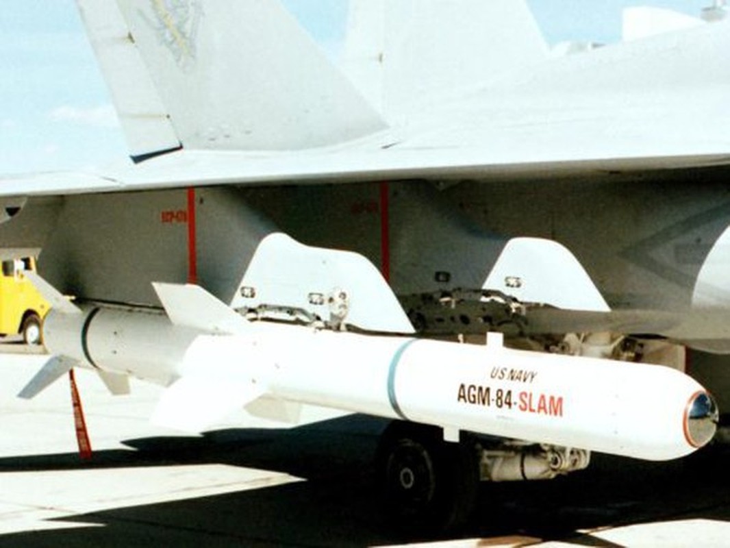 Tiem kich F-16A dao Dai Loan mang ten lua AGM-84 Harpoon duoi canh tuan tra-Hinh-9
