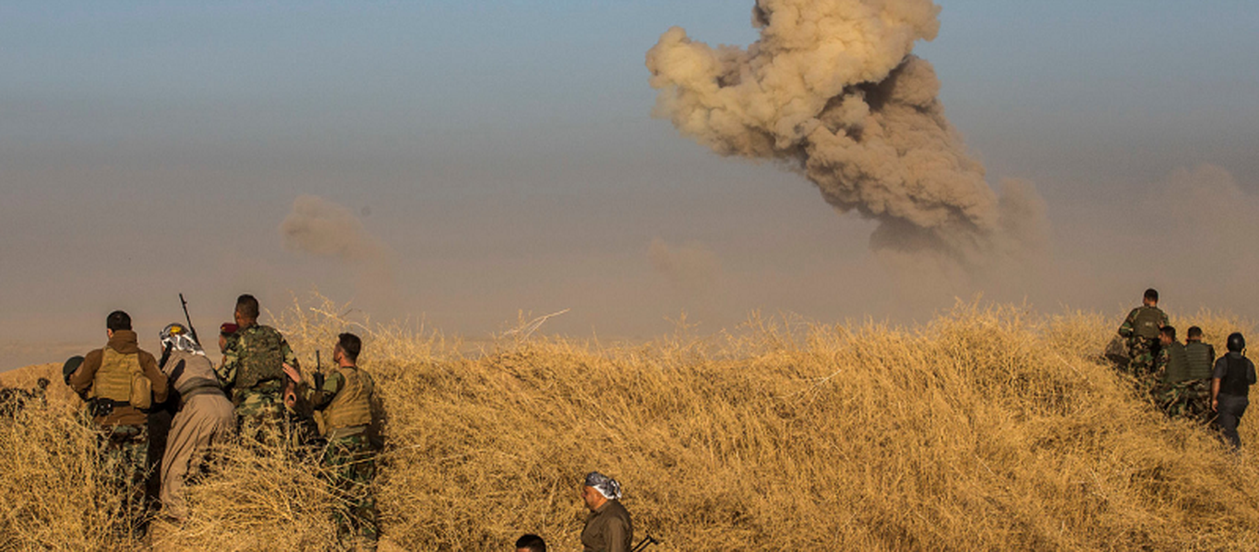 Toan canh nguoi Kurd danh IS tren chien truong Mosul-Hinh-3