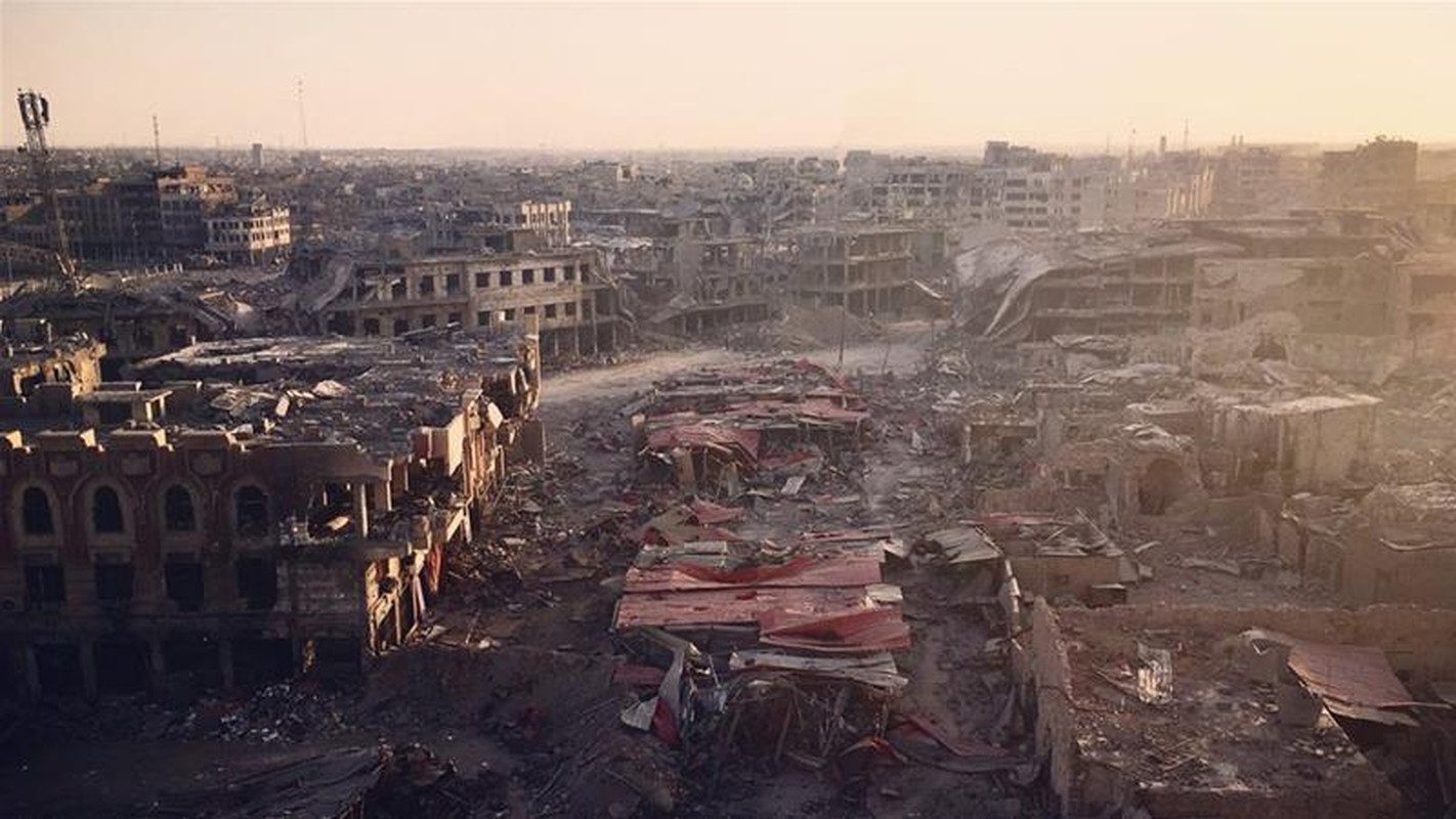 Toan canh thanh pho Mosul tan hoang sau giai phong