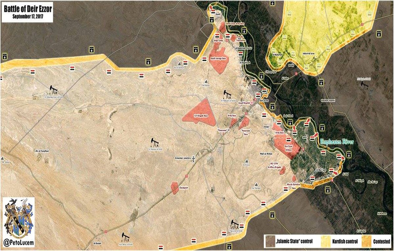 Anh: Quan doi Syria tan cong vu bao o Deir Ezzor